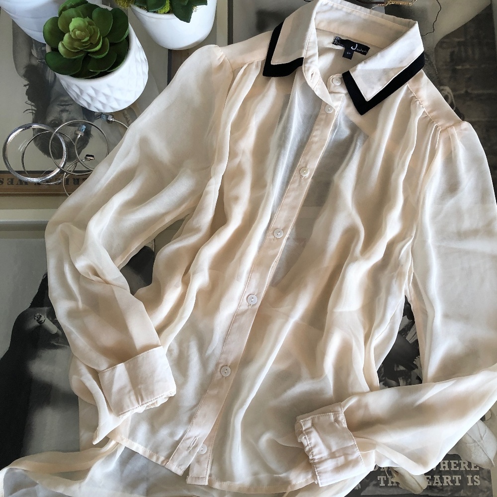 Blush Chiffon Blouse